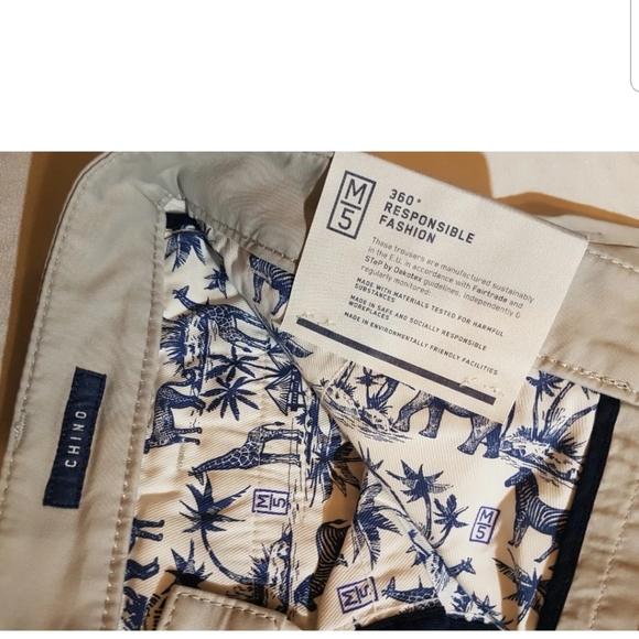 Meyer Pure Organic Cotton Mens M5 Chino Trousers / Size 34W | 32L - Picture 5 of 12